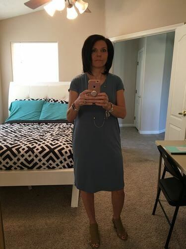 Customer photo review of Brigitte Brianna Day-to-Day Pocket Dress