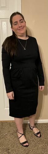 Customer photo review of Brigitte Brianna Pocket Front Dress
