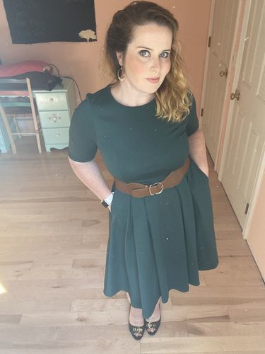 Customer photo review of Brigitte Brianna Swing Dress