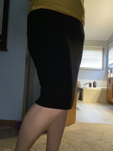 Customer photo review of Brigitte Brianna Jersey Skirt