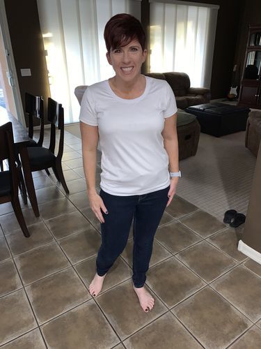 Customer photo review of Brigitte Brianna Favorite Basic Tee