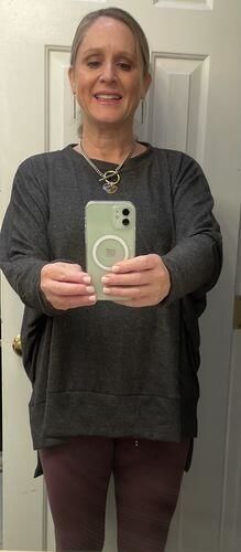 Customer photo review of Brigitte Brianna Cloud Tunic