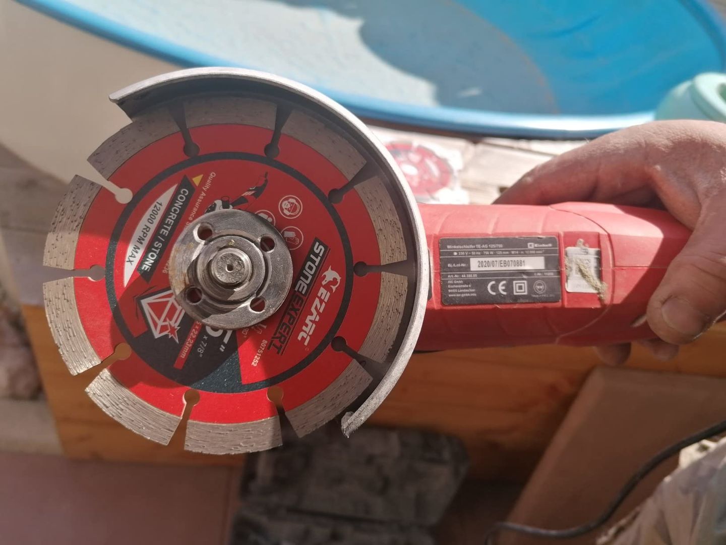 Customer photo review of 4.5/5 in. Segmented Diamond Blade For Concrete/Masonry/Block