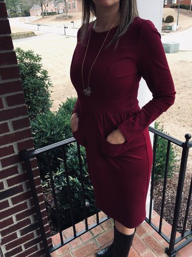 Customer photo review of Brigitte Brianna Pocket Front Dress