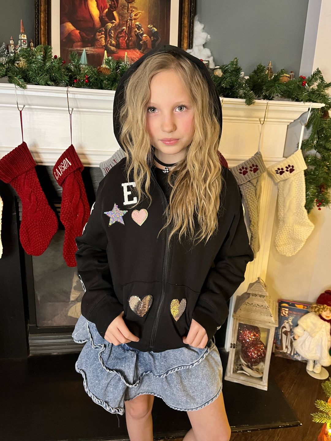 Customer photo review of Kids Zip Hoodie
