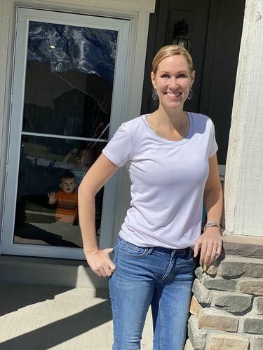 Customer photo review of Brigitte Brianna Favorite Basic Tee