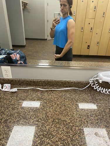 Customer photo review of Brigitte Brianna Active Tank