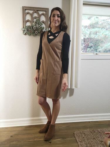 Customer photo review of Brigitte Brianna Overall Dress