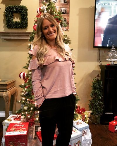 Customer photo review of Brigitte Brianna Ruffle Sweatshirt