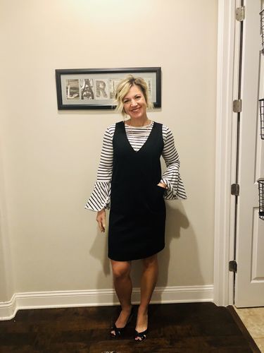 Customer photo review of Brigitte Brianna Overall Dress