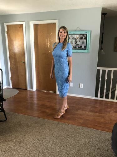 Customer photo review of Brigitte Brianna Regal Dress