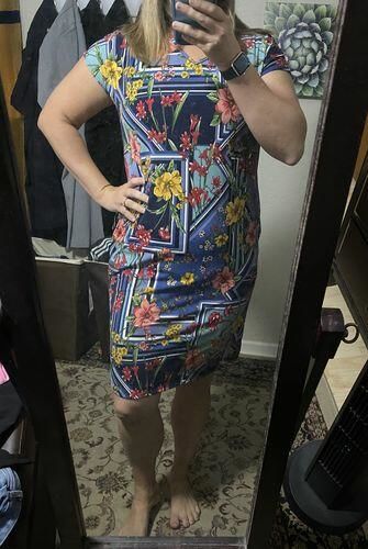 Customer photo review of Brigitte Brianna Day-to-Day Pocket Dress