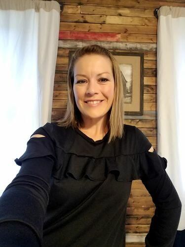 Customer photo review of Brigitte Brianna Ruffle Sweatshirt
