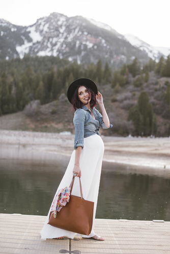 Customer photo review of Brigitte Brianna Paradise Maxi Skirt