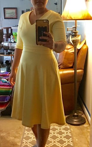 Customer photo review of Brigitte Brianna V-Neck Gala Dress