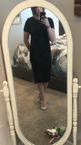 Customer photo review of Brigitte Brianna Little Black Dress