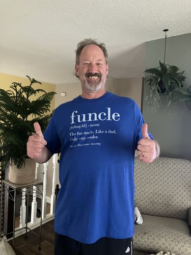 Customer photo review of Funcle T-Shirt