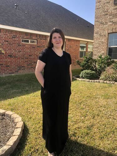 Customer photo review of Brigitte Brianna Pocket Maxi Dress