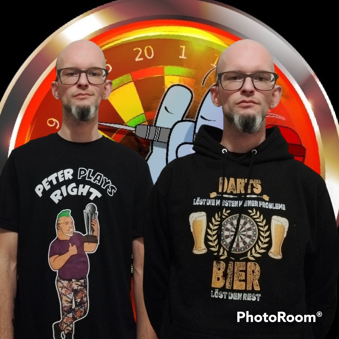 Customer photo review of Darts löst Probleme - Hoodie