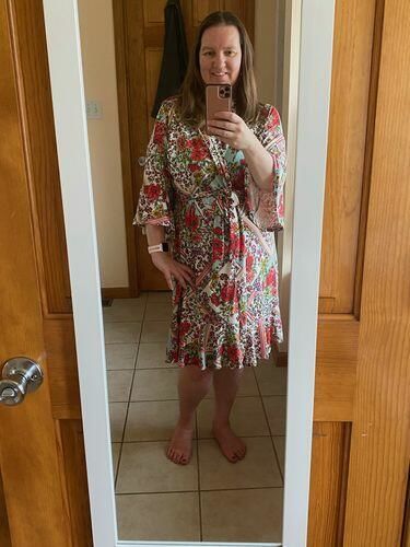 Customer photo review of Brigitte Brianna Luxury Robe