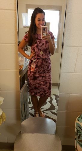 Customer photo review of Brigitte Brianna Baseball Tee Dress
