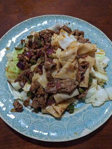 Customer photo review of [N1] Spicy Cumin Lamb Hand-Ripped Noodles Meal Kit (4 Servings)