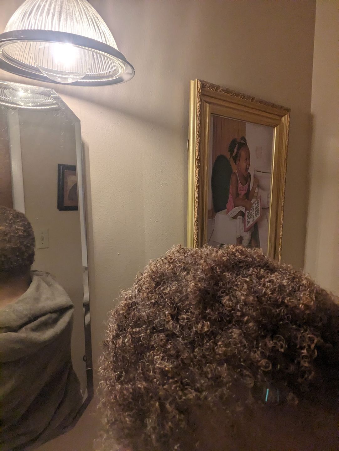 Customer photo review of Growth Serum for Curly Hair