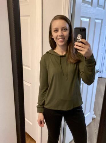 Customer photo review of Brigitte Brianna Effortless Hoodie