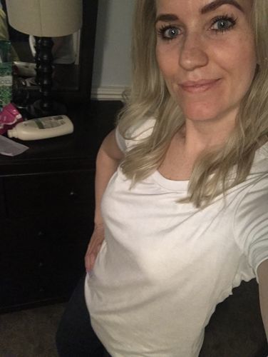 Customer photo review of Brigitte Brianna Favorite Basic Tee