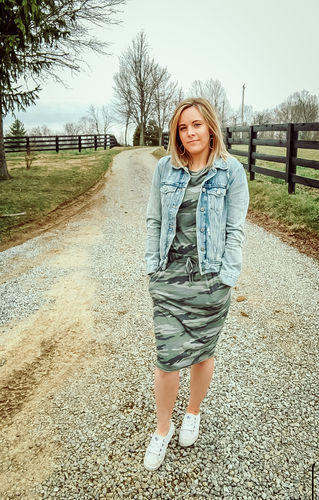 Customer photo review of Brigitte Brianna Baseball Tee Dress