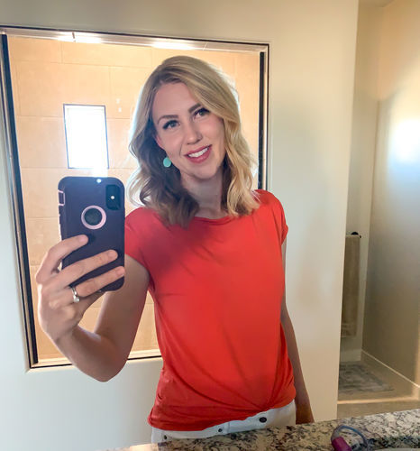 Customer photo review of Brigitte Brianna Everyday Tee