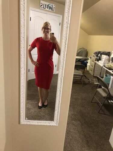 Customer photo review of Brigitte Brianna Little Black Dress