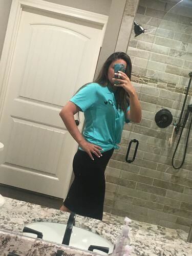 Customer photo review of Brigitte Brianna Jersey Skirt