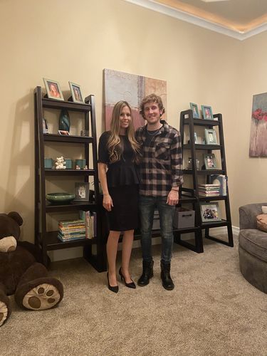 Customer photo review of Brigitte Brianna Peplum Dress