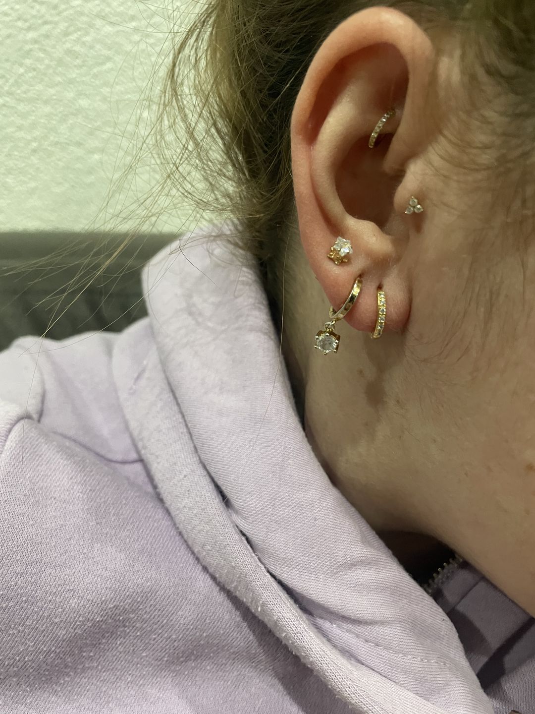 Customer photo review of Cute Three Piercing | Titan