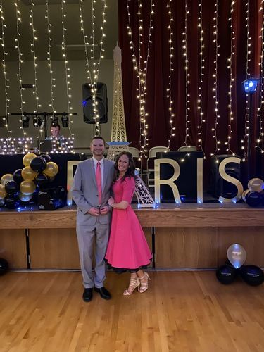 Customer photo review of Brigitte Brianna V-Neck Gala Dress