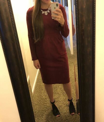 Customer photo review of Brigitte Brianna Pocket Front Dress