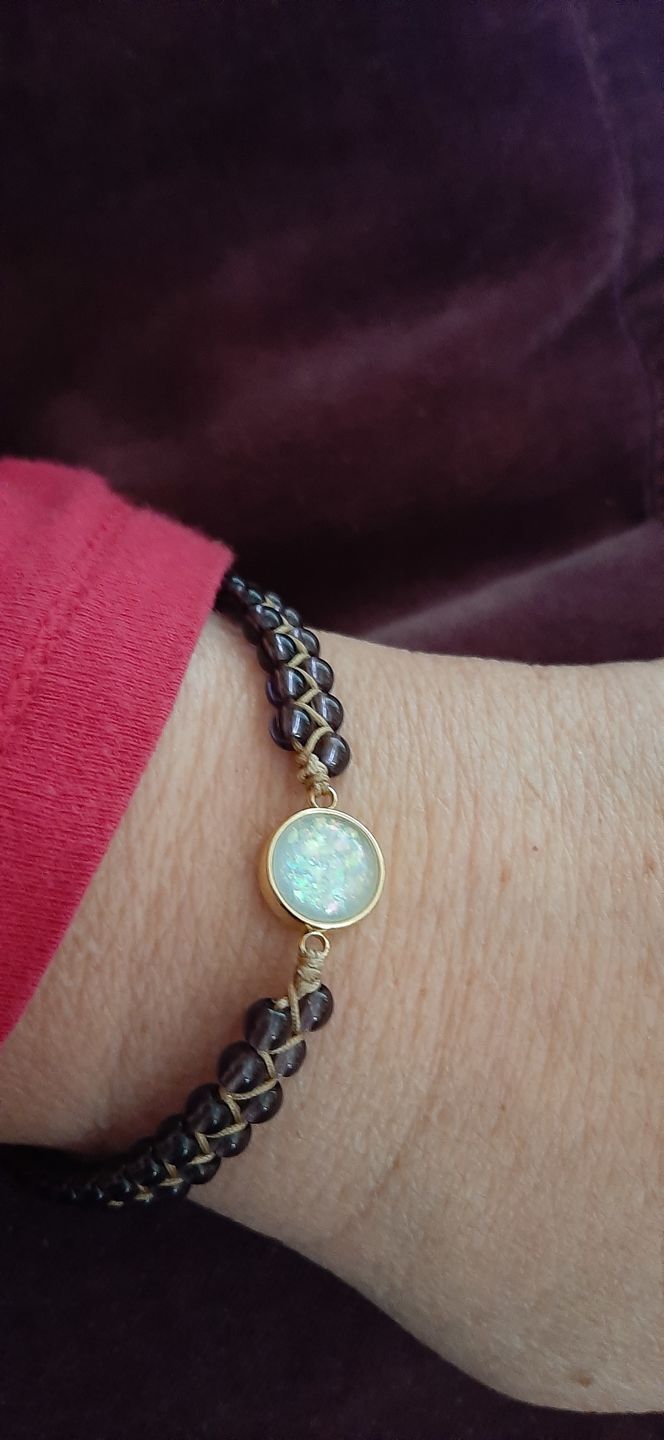 Customer photo review of Intense Amethyst Healing Bracelet