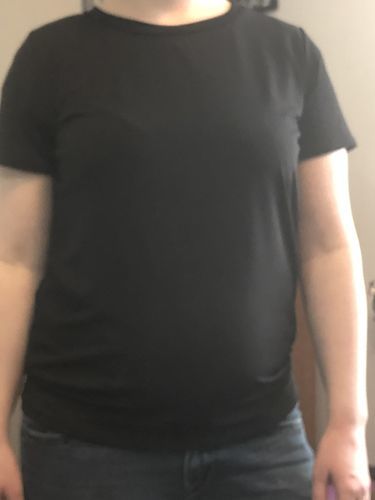 Customer photo review of Brigitte Brianna Crew Neck Tee