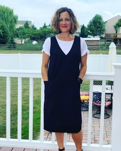 Customer photo review of Brigitte Brianna Overall Dress
