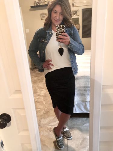 Customer photo review of Brigitte Brianna Sweatshirt Skirt