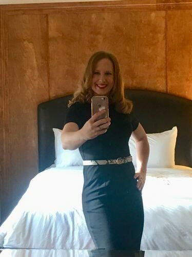 Customer photo review of Brigitte Brianna Little Black Dress