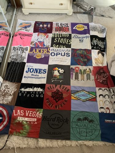 T-shirt quilt featuring los angeles lakers by judson from NE