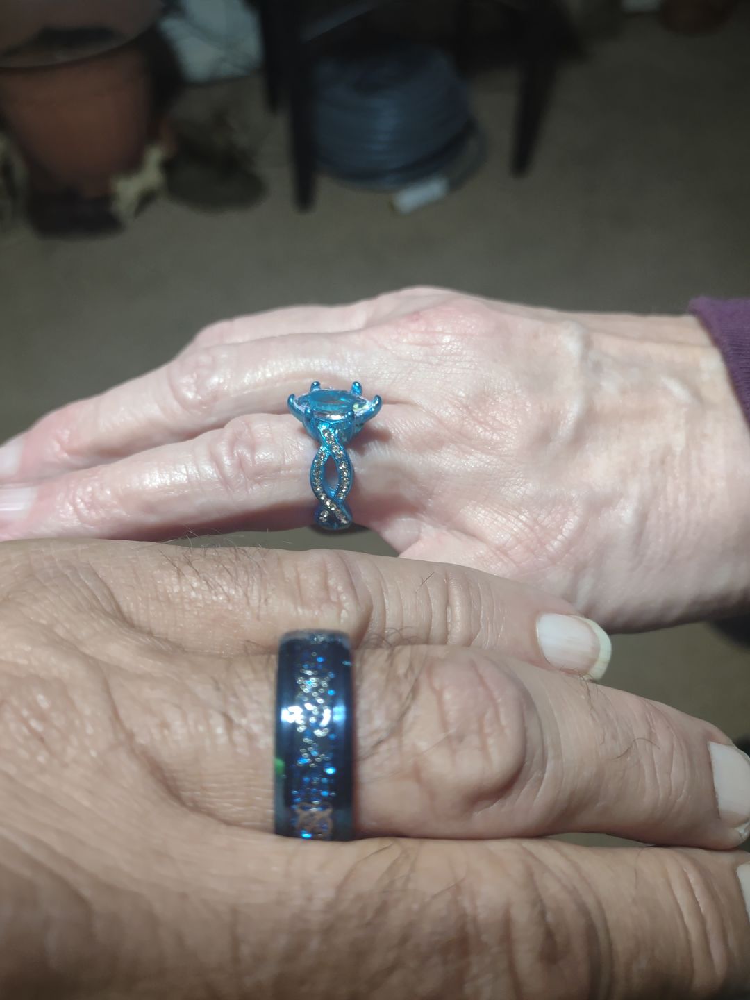 Customer photo review of 'Love Lagoon' Rings