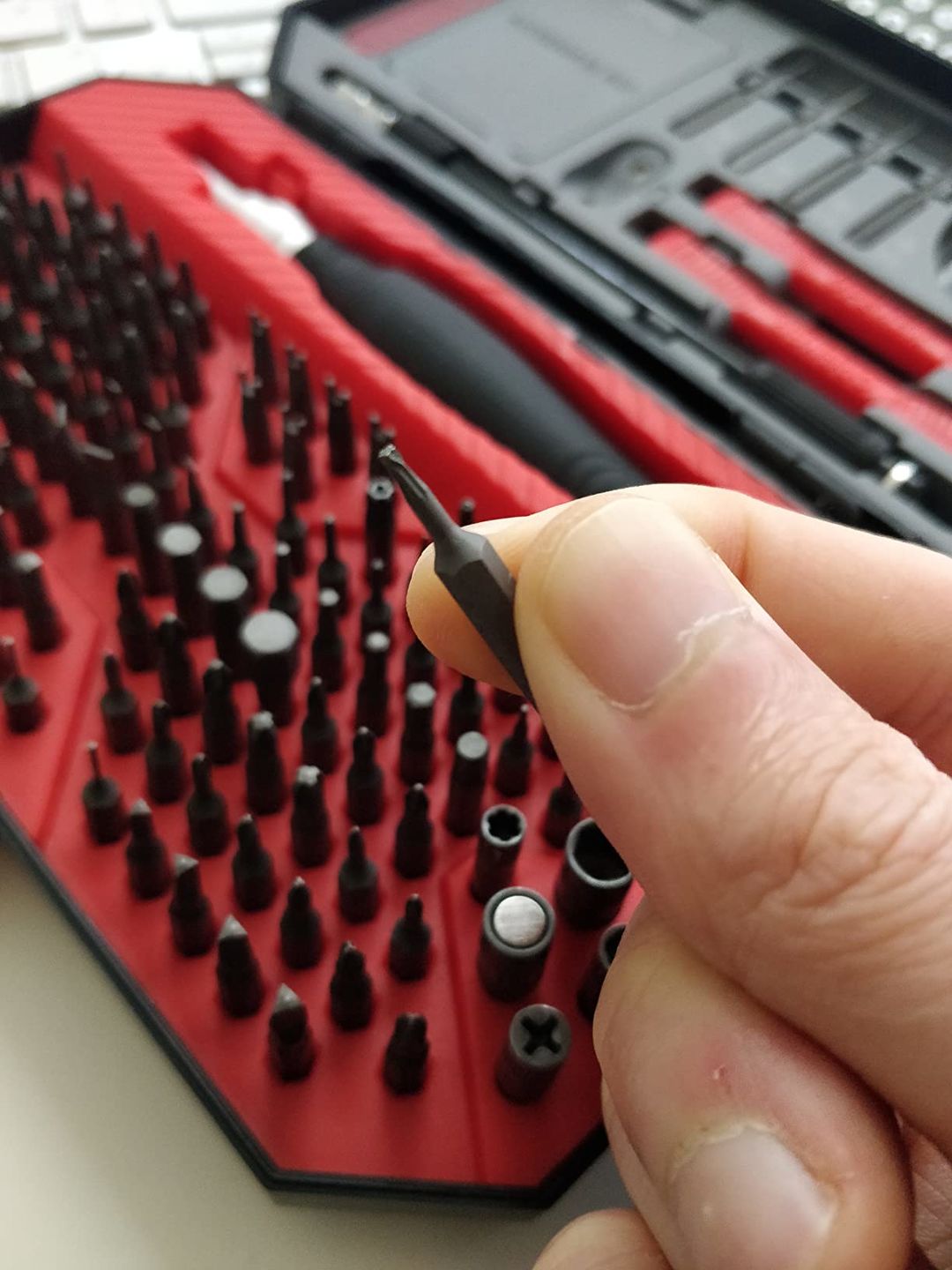 Customer photo review of Precision Screwdriver Set, 145 in 1 Magnetic Torx Screwdriver Kit
