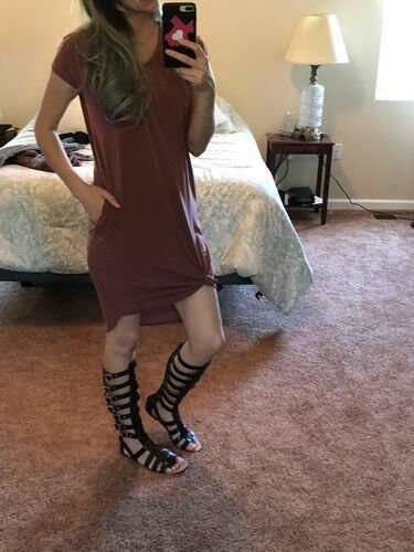 Customer photo review of Brigitte Brianna Day-to-Day Pocket Dress