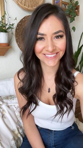 Customer photo review of Moresoo Brazilian Human Remy Clip In Double Weft Hair Extension Jet Black(#1)