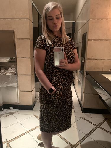 Customer photo review of Brigitte Brianna Baseball Tee Dress