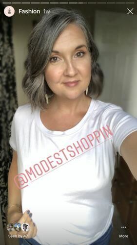 Customer photo review of Brigitte Brianna Favorite Basic Tee