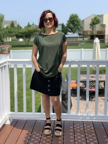 Customer photo review of Brigitte Brianna Everyday Tee